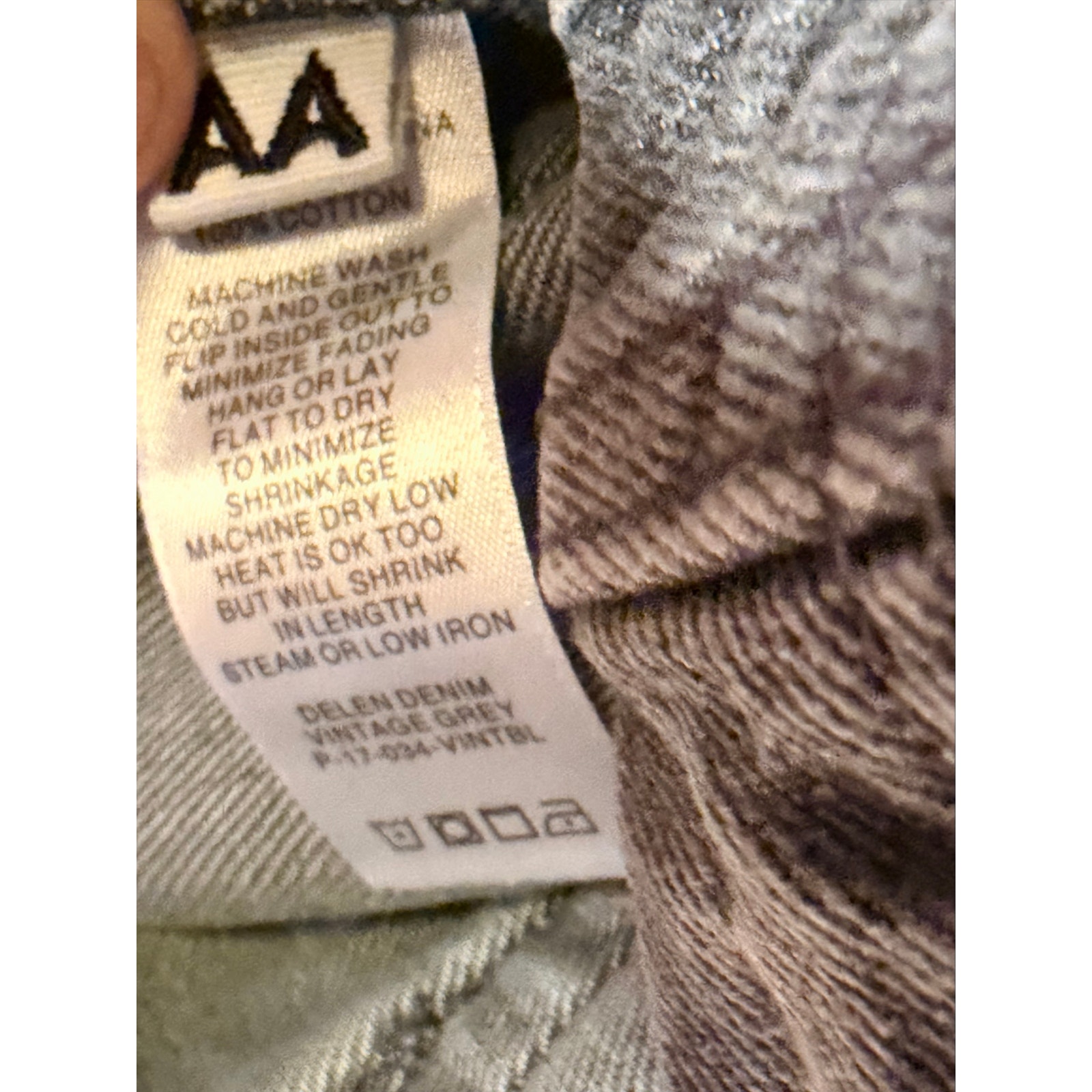 Roucha Delen Denim Pants Womens Vintage 100% Cotton Drawstring Waist Size Aa — image 7 of 8